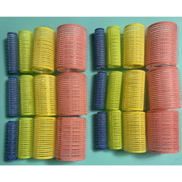 Avon Advance Techniques No Clip Hair Rollers Set of‎ 24 . 6 Of Each Of 4 Colors - Picture 3 of 3